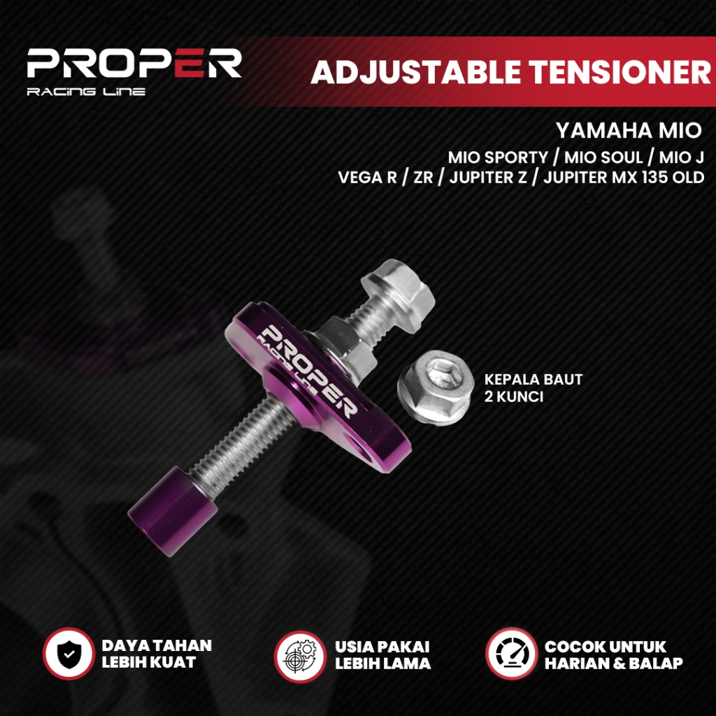 ADJUSTABLE TENSIONER MIO SPORTY MIO SOUL MIO J VEGA R JUPITER Z PROPER RACING LINE