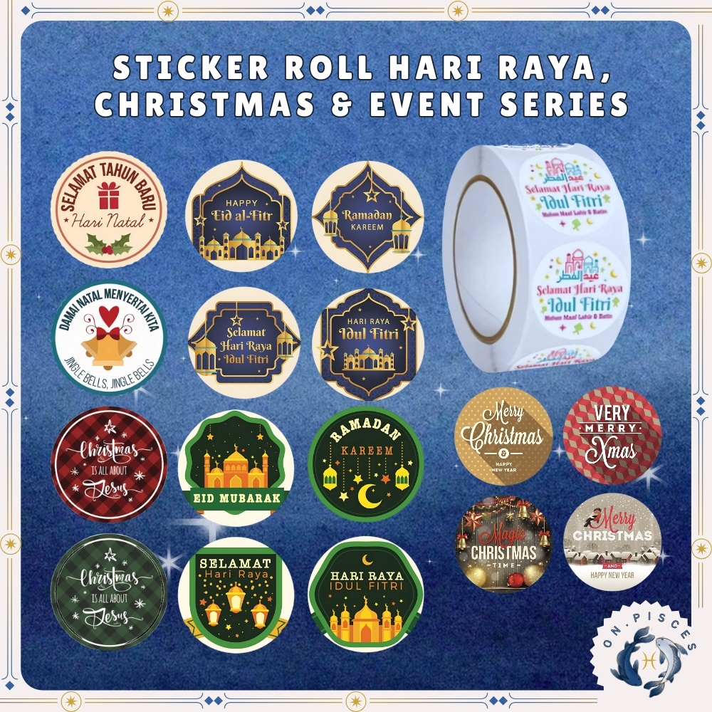 

Stiker Roll 500pcs – Tema Idul Fitri, Ramadhan, dan Merry Christmas SS001┊Pisces ✧