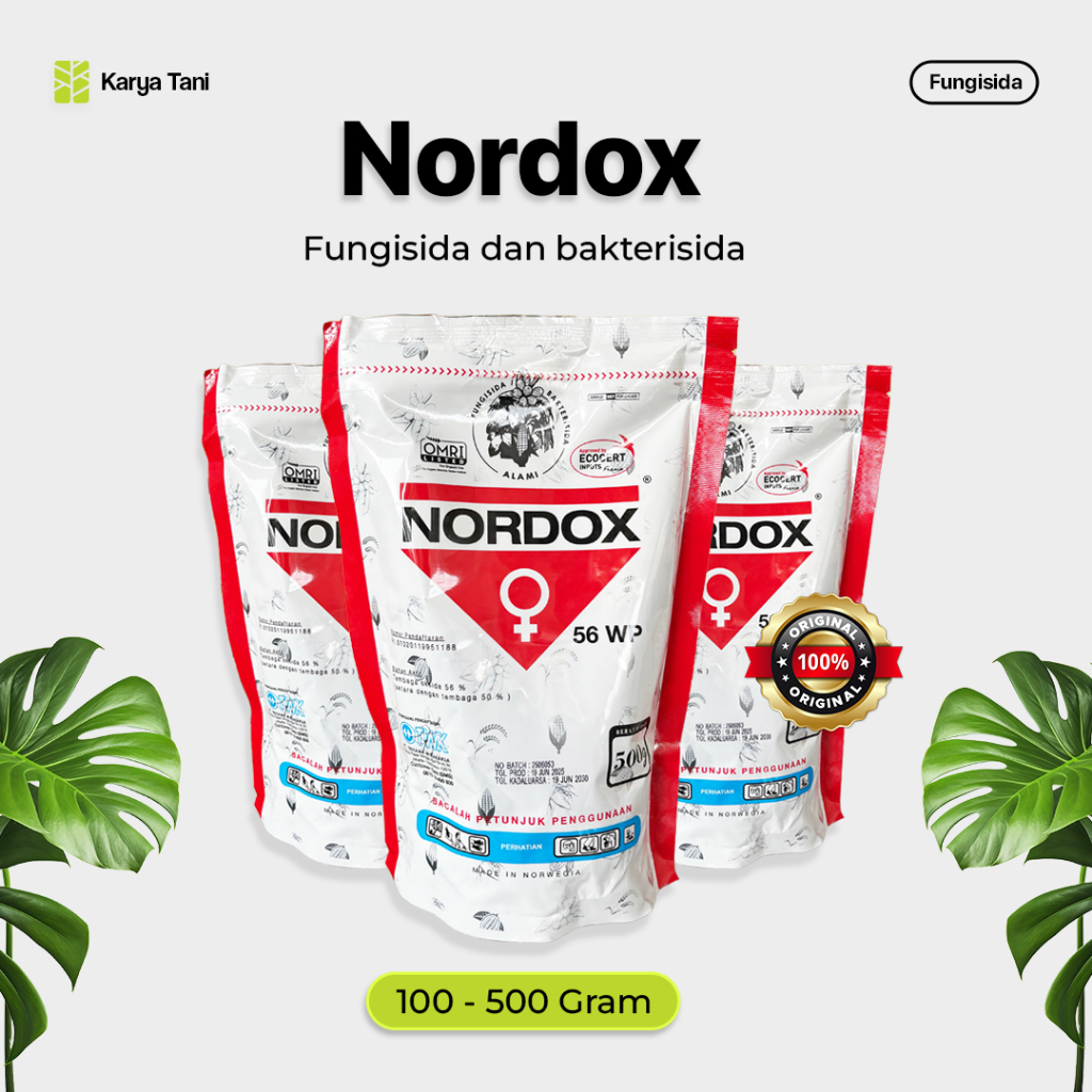 Fungisida Bakterisida Nordox 100 gram 500 gram