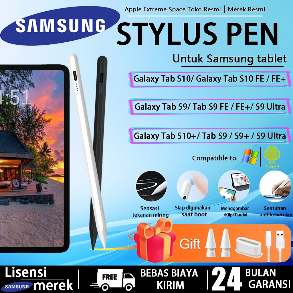 Stylus Pen for Samsung Galaxy tab A9/S9 FE Stylus pen universal Samsung Galaxy tab A9/A8/A7 Untuk ta
