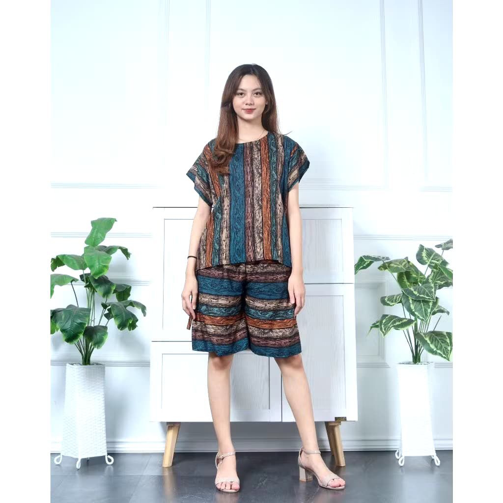 Setelan Celana Pendek Rayon