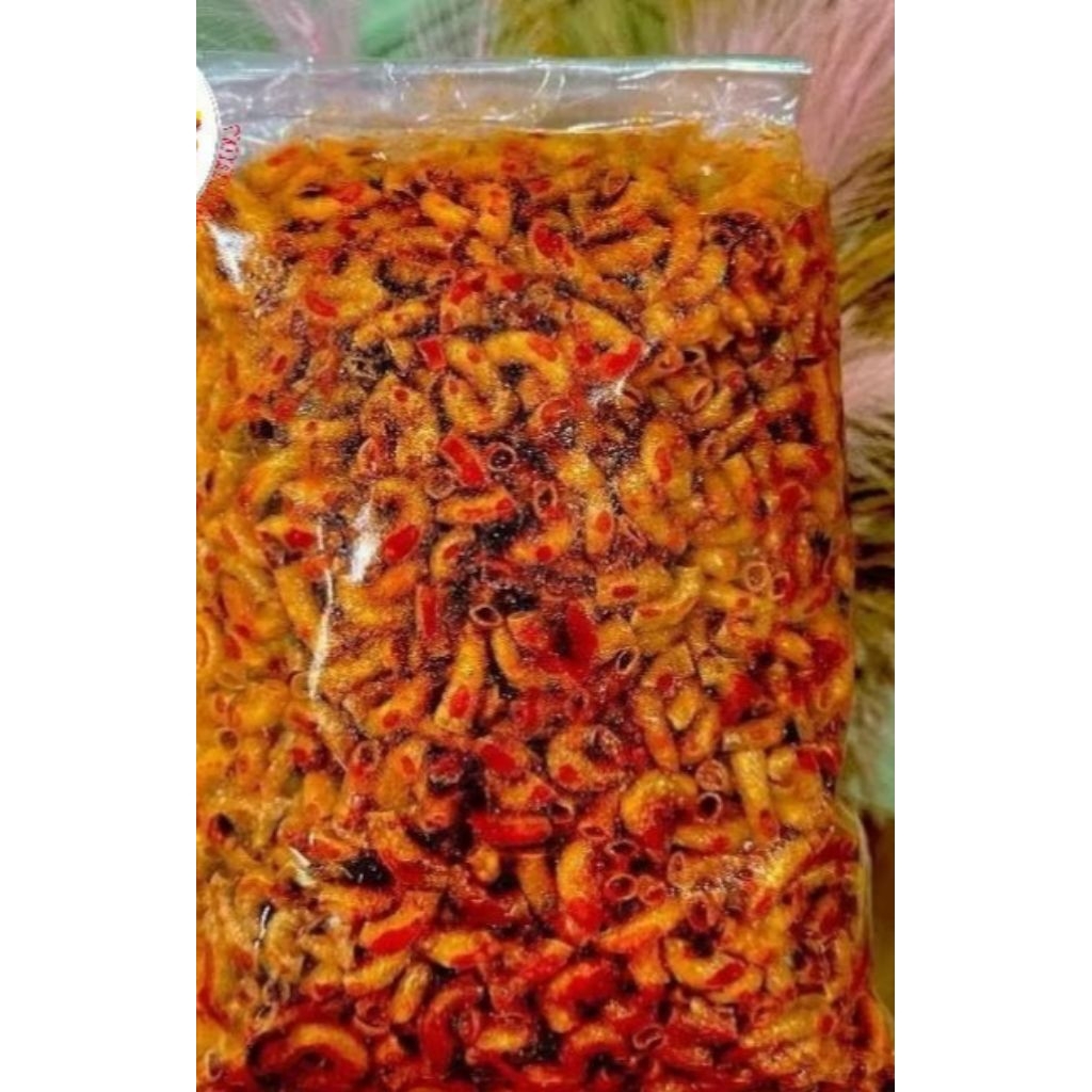 

Seblak Makroni pipa Makroni kering pedas daun jeruk 1kg