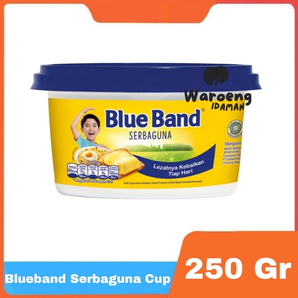 

BLUEBAND SERBAGUNA MENTEGA MARGARIN CUP SERBAGUNA 250 GR