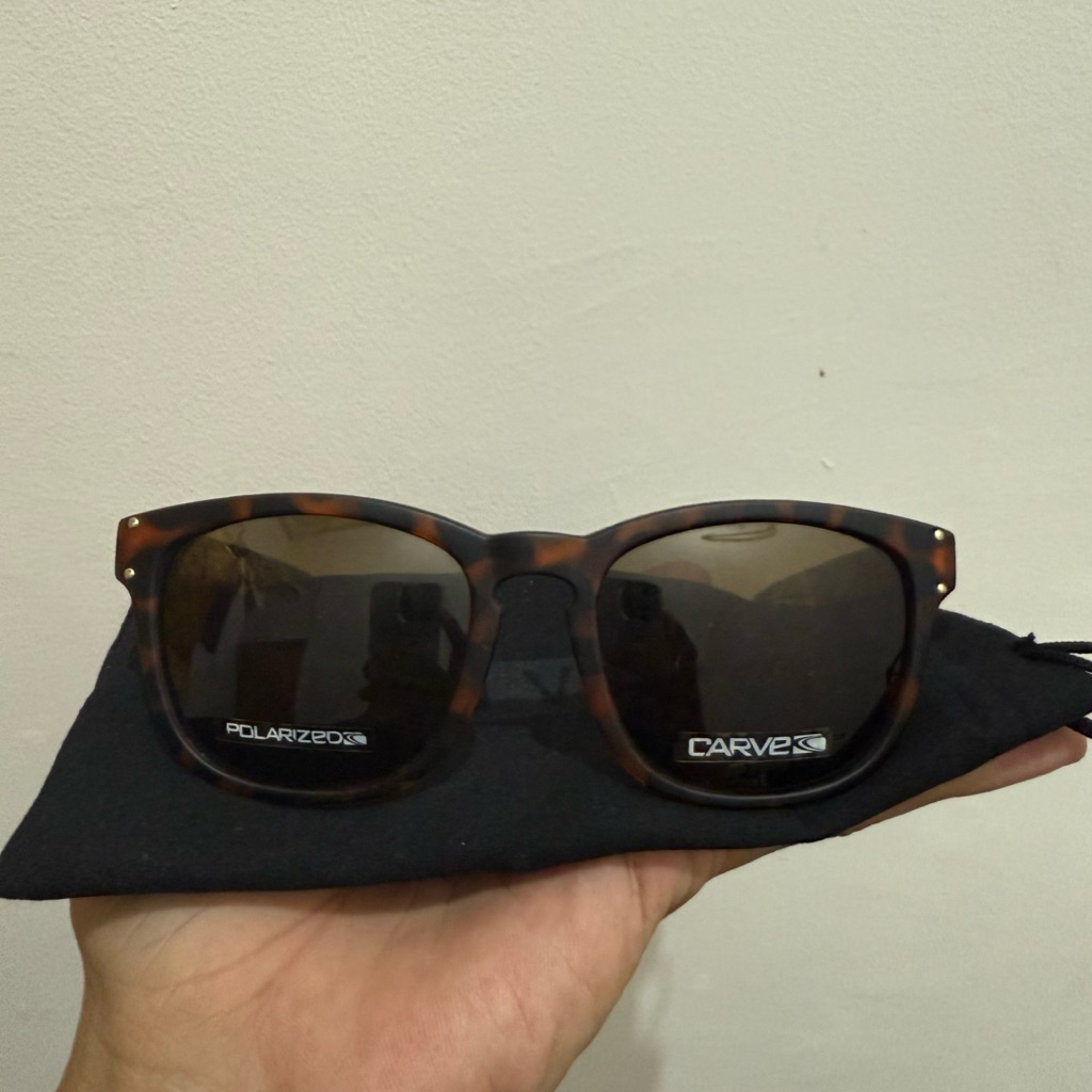 kacamata pria carve original bohemia polarized blak hitam new sunglasses