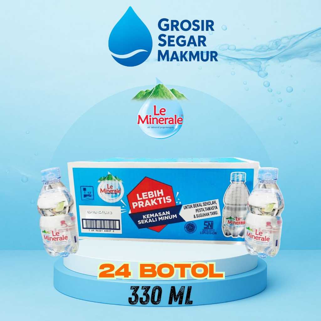 LE MINERAL 330 ml botol ( 1 dus isi 24 )