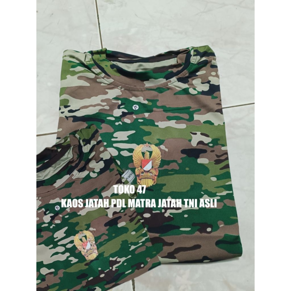 KAOS PDL MATRA ASLI JATAH TNI AD BAHAN TEBAL DRYFIT