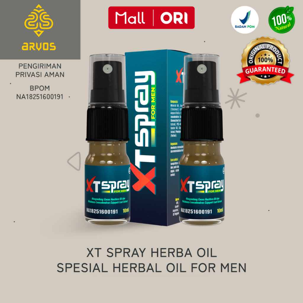 XT Spray Herba Oil Minyak Pijat Tahan Lama -