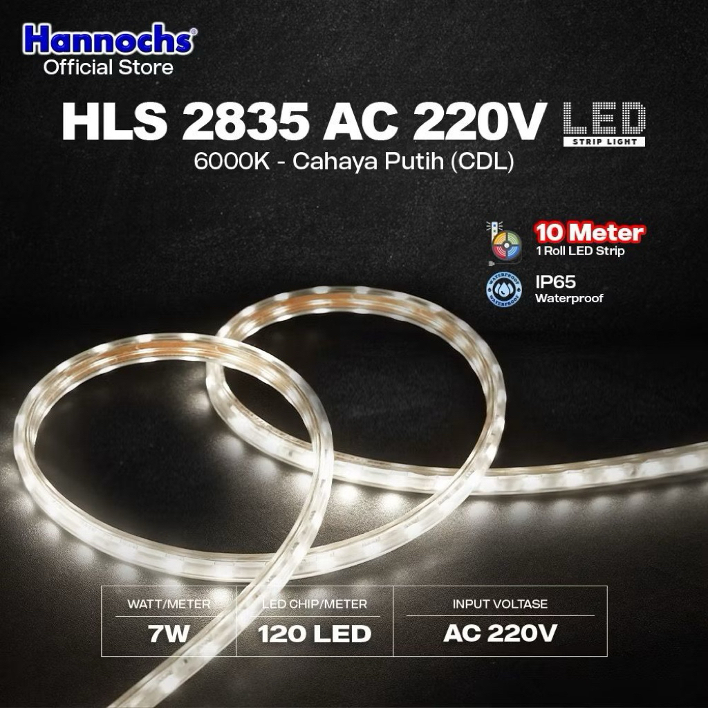 LED Strip 2835 HLS 120L 7W 10 Meter HANNOCHS