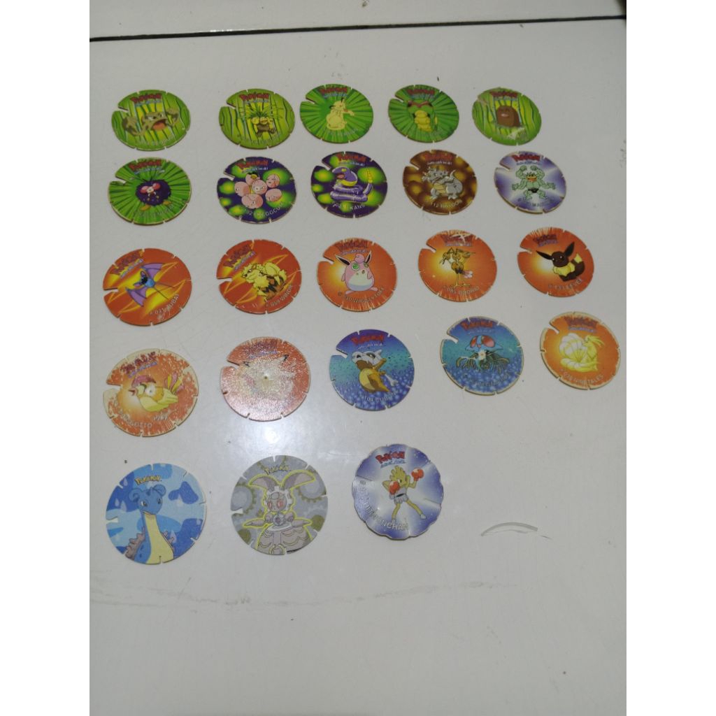 tazos pokemon jadul 23 pcs