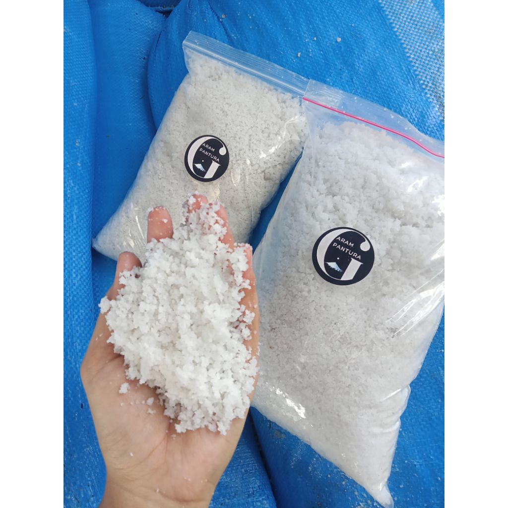 Garam Krosok 1kg Pakan Hewan Ternak, Steril Kolam, Filter air, Garam Putih