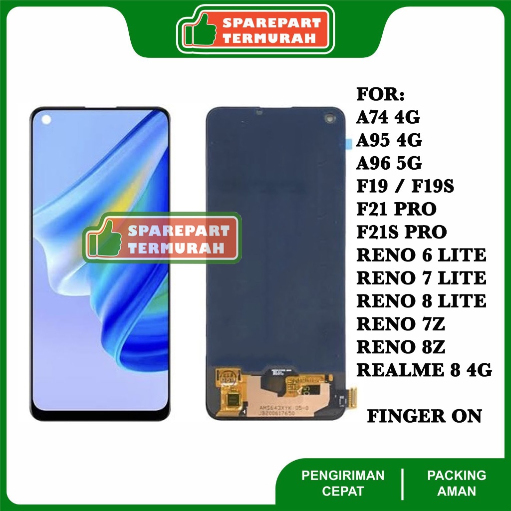 LCD For Oppo A74 4G - A95 4G - A96 5G - F19 - F19S - F21 Pro - F21s Pro - Reno 6 Lite - Reno 7 Lite 