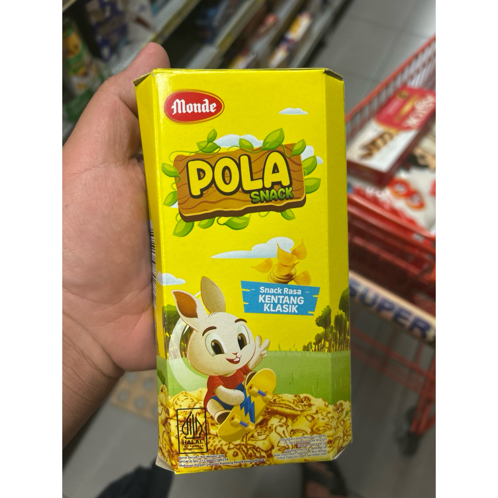 

Monde snack Pola kentang 50gram