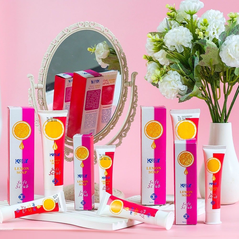 KELLY Lemon Soap Soft Scrub - Scrub Wajah