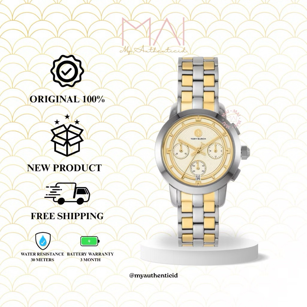 Te Be Classic Chronograph Two-Tone Women’s Watch TB1034-Silver gold