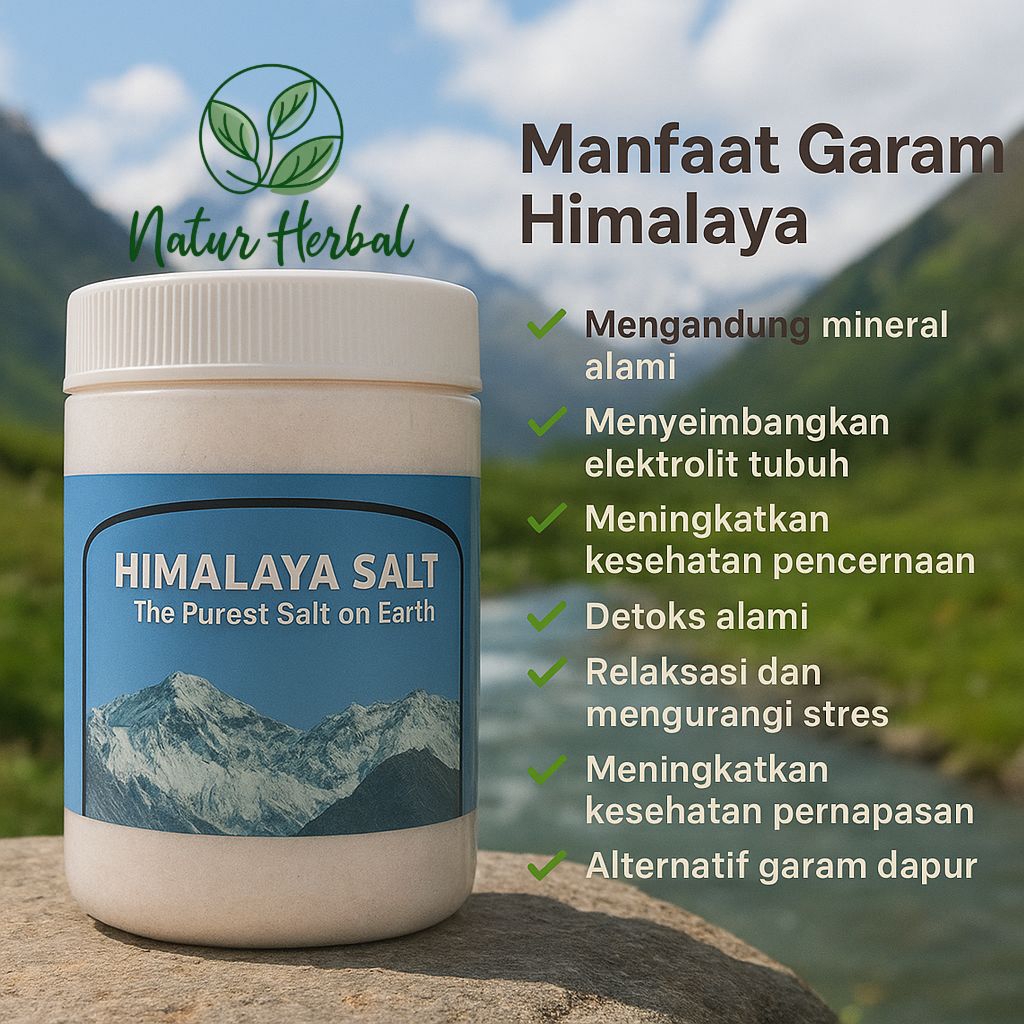 

Garam Himalaya Hanifah 500 gr | Garam Pink Alami Kaya Mineral