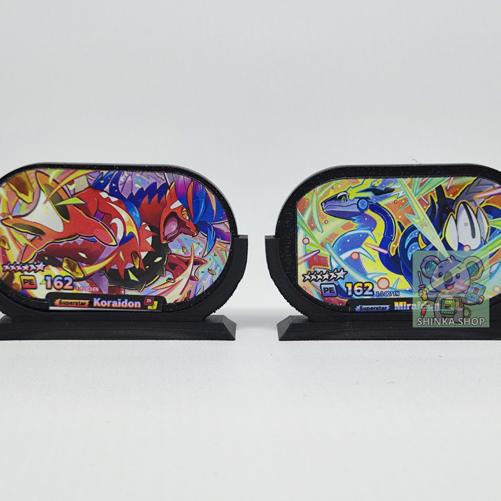Clone Unofficial Koraidon & Miraidon Pokemon Mezastar Fake Tag