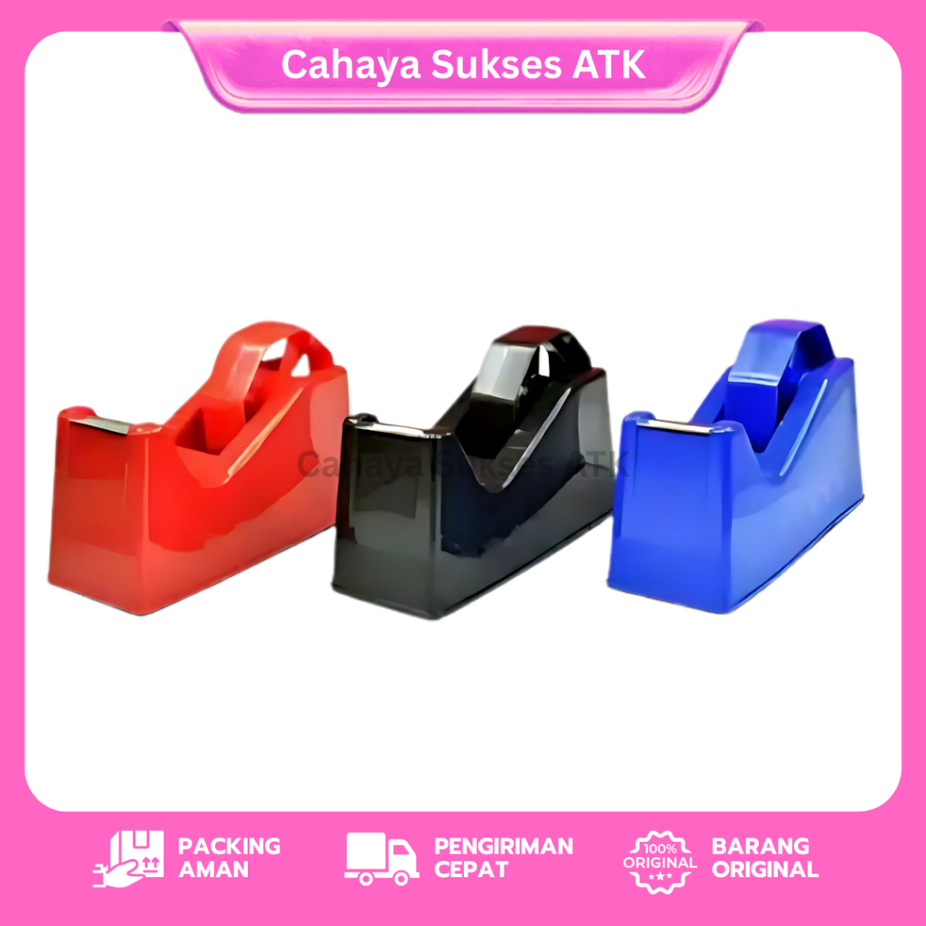 

Joyko Tape Dispenser TD-103 – Pemotong Isolasi / Cutter Solatip 1/2 – 1 Inch