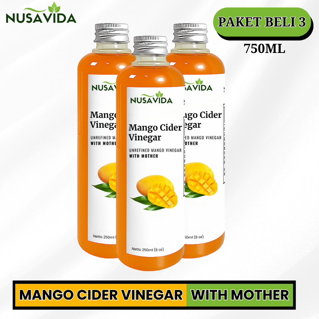 

Nusavida Cuka Mangga With Mother Original 250+250+250 ML (Paket 3 Botol)