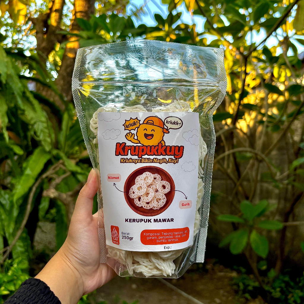 

Krupukkuy | Kerupuk Mawar Mentah Ukuran Sedang Enak Termurah 250gr 500gr 1kg