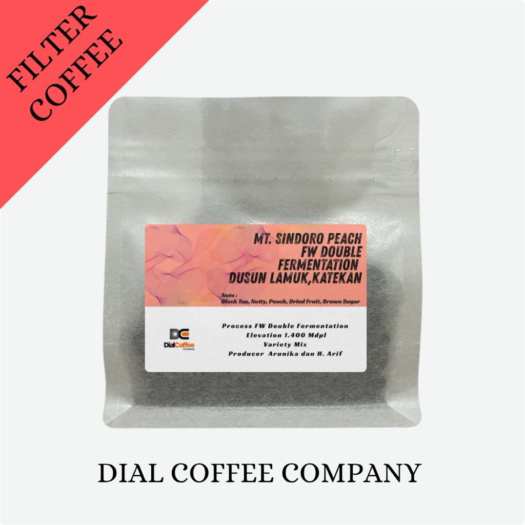 

Mt. Sindoro Peach H. Arif dan Arunika Proses Full Wash Double Fermentation Origin Dusun Lamuk Katekan Specialty Coffee Arabica Beans 100gr 150gr 200gr 250gr