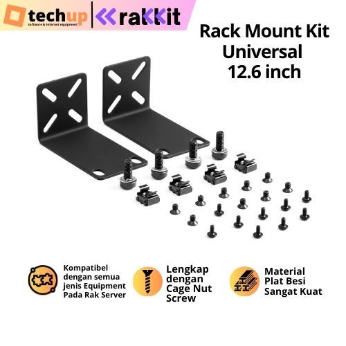 Best Seller RAKKIT Rackmount Kit Rak Server Kuping Bracket Kupingan Rak Mikrotik Cisco Vsol Tplink H