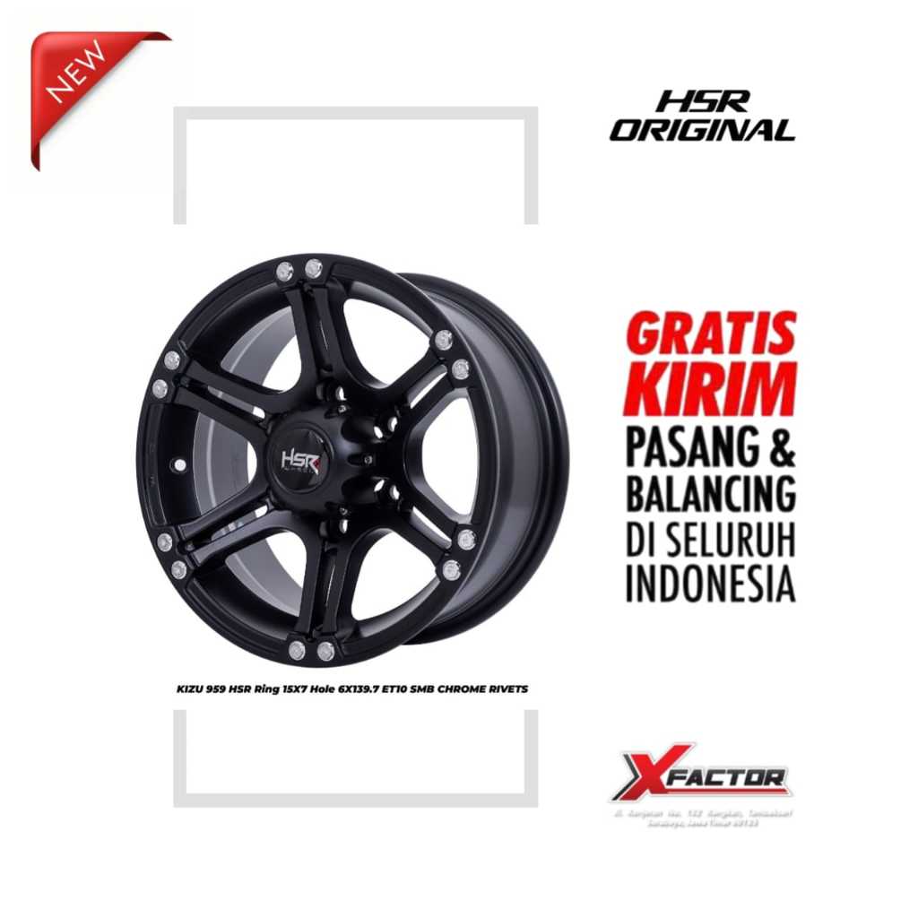 VELG R15 HSR KIZU HSR R15X7 H6X139,7 ET10 SMB