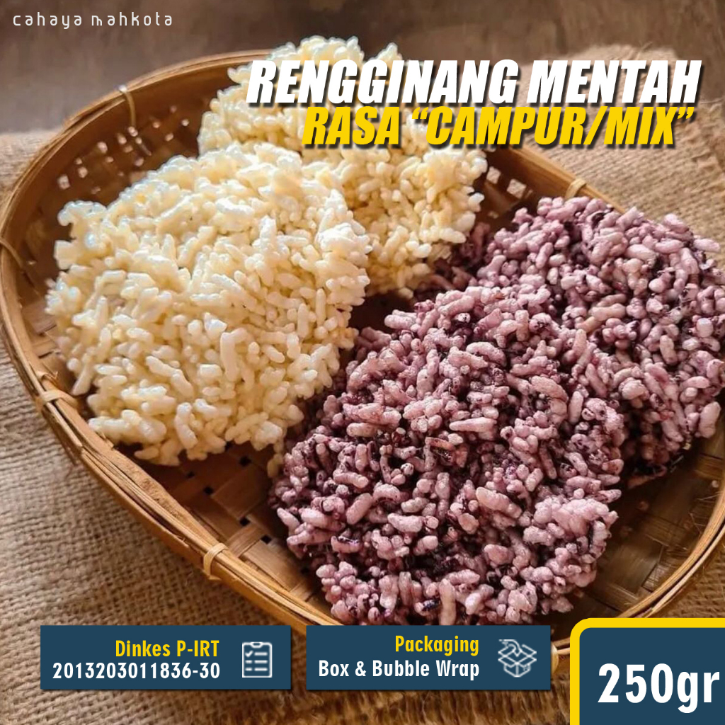 

Rengginang Mentah MIX Campur Super Renyah Tanpa Jemur 250gr