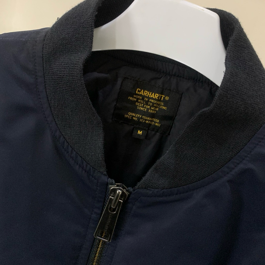 CARHARTT WIP ASTHON ADAMS BOMBER JACKET NAVY