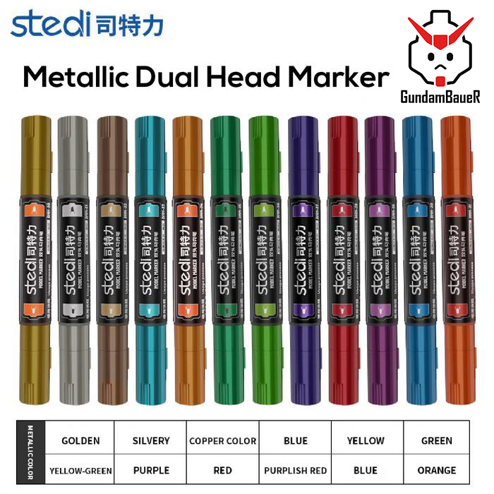 

STEDI Metallic Dual Head Marker - Water Based Gundam Marker