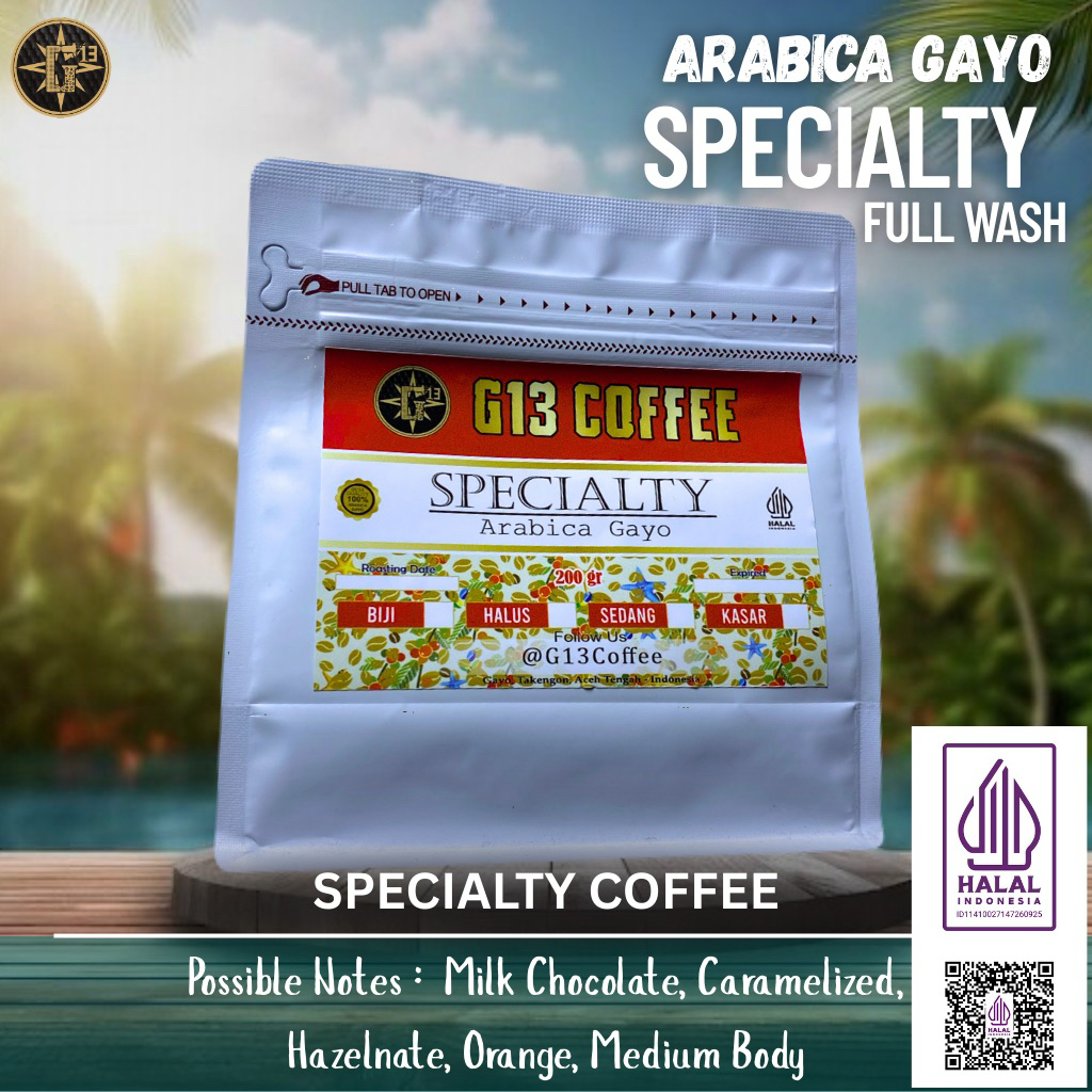 

KOPI GAYO ARABICA SPECIALTY FULL WASH ARABIKA MURNI ACEH COFFEE ROASTED BEAN BIJI / KOPI BUBUK