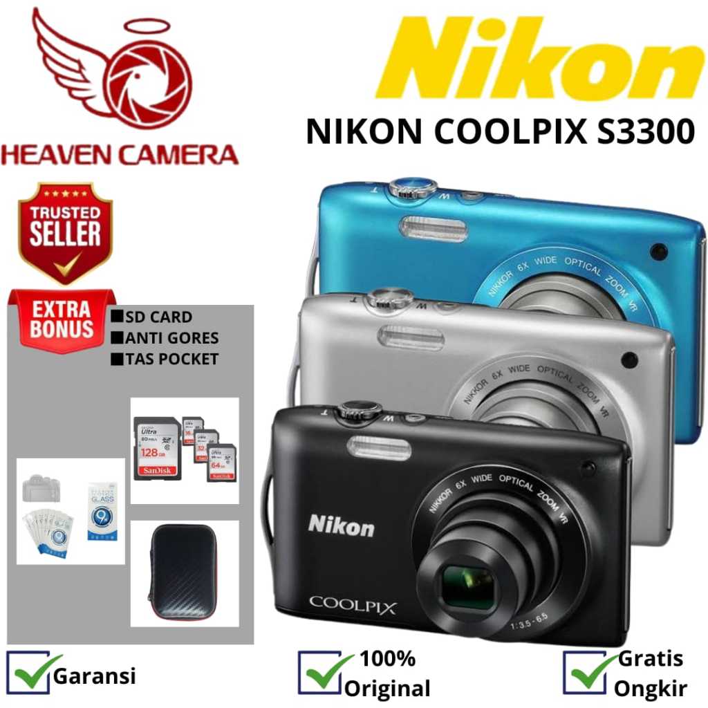 NIKON COOLPIX S3300 / NIKON S3300 / NIKON S3300 DIGITAL CAMERA