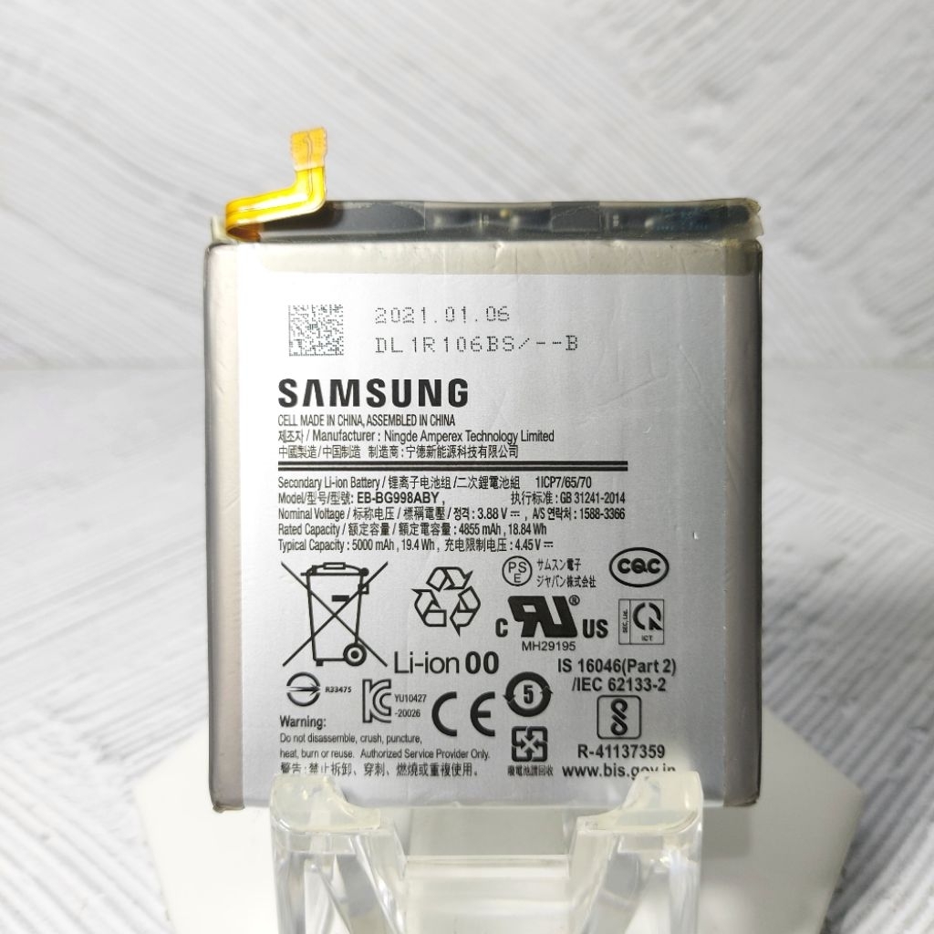 BATERAI BATTERY BATRE SAMSUNG GALAXY S21 ULTRA | EB-BG998ABY ORIGINAL BEKAS COPOTAN