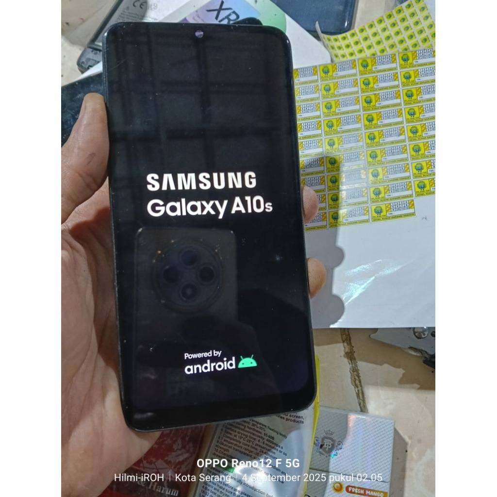 lcd Samsung a10s ORI copotan plus frame nya minus sadow dijamin awet tahunan