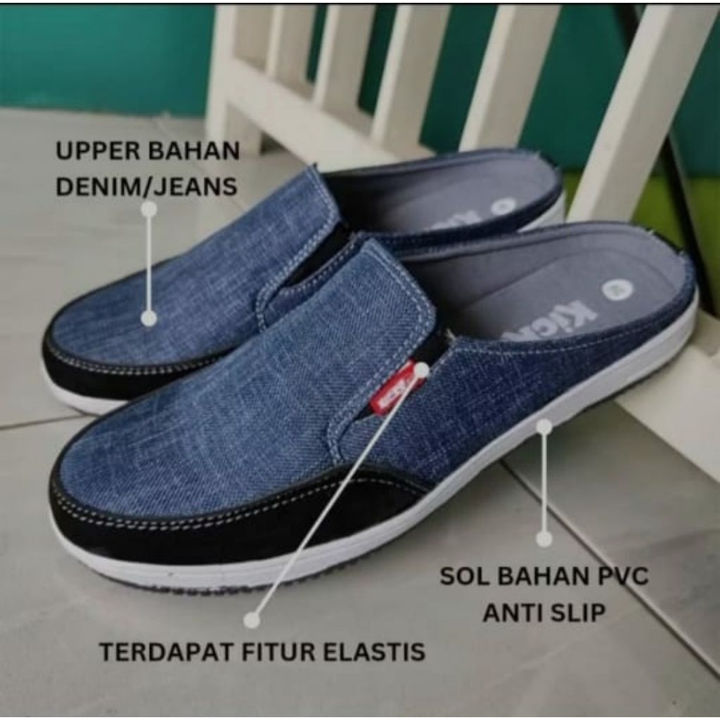 TERMURAH Sepatu Pria / Sepatu Slop / Slop Pria / Sepatu Bustong