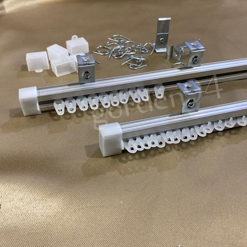 Batang gorden 1meter setngah batang gorden 2kaca batang gorden jendela kamar