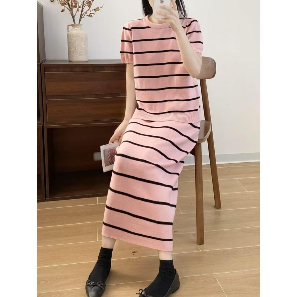 S6620 Pakaian Baju setelan - wan set rajut knit import premium koreanlook koreanstyle terlaris / Sal