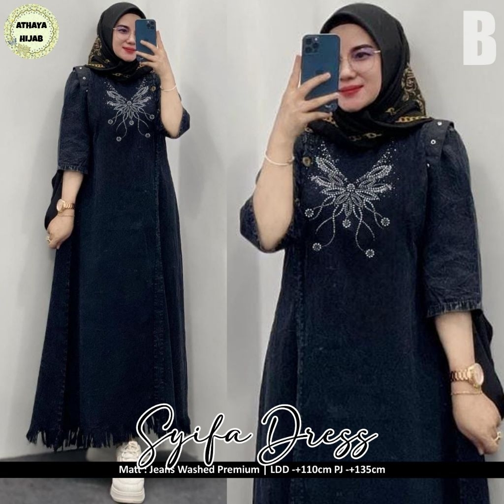 SYIFA DRESS  BY ATHAYA DRESS GAMIS TERBARU