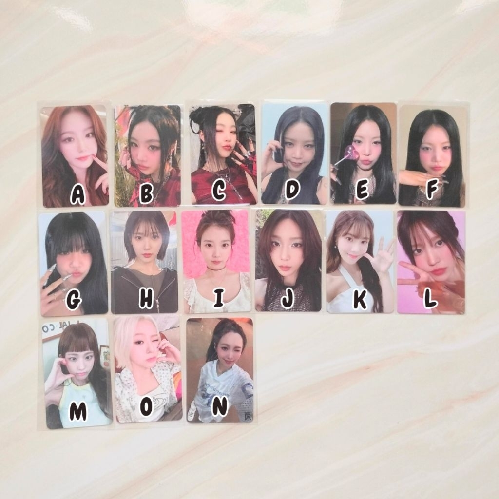 Official photocard Gidle iu snsd izone fromis ichillin primrose miyeon Minnie soojin soyeon yuqi shu