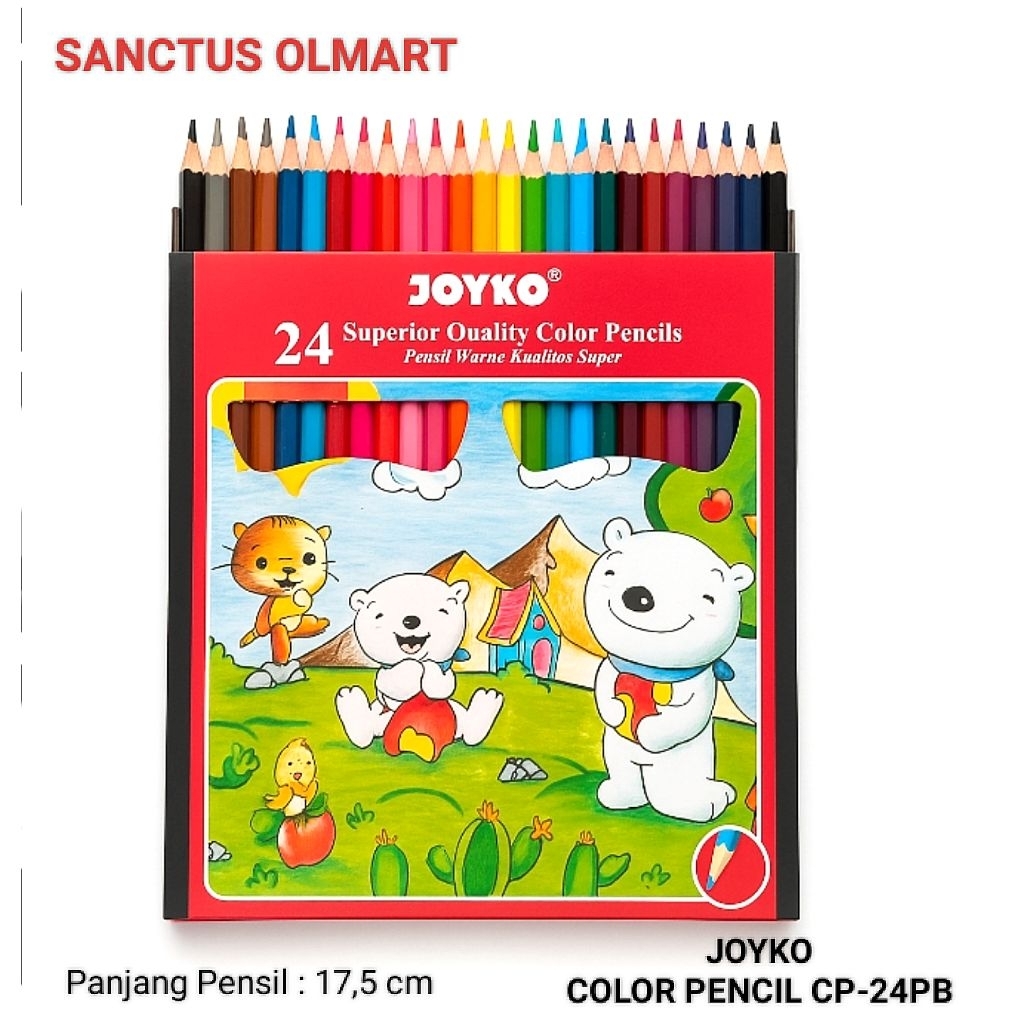 

PENSIL 24 WARNA JOYKO CP-24PB.