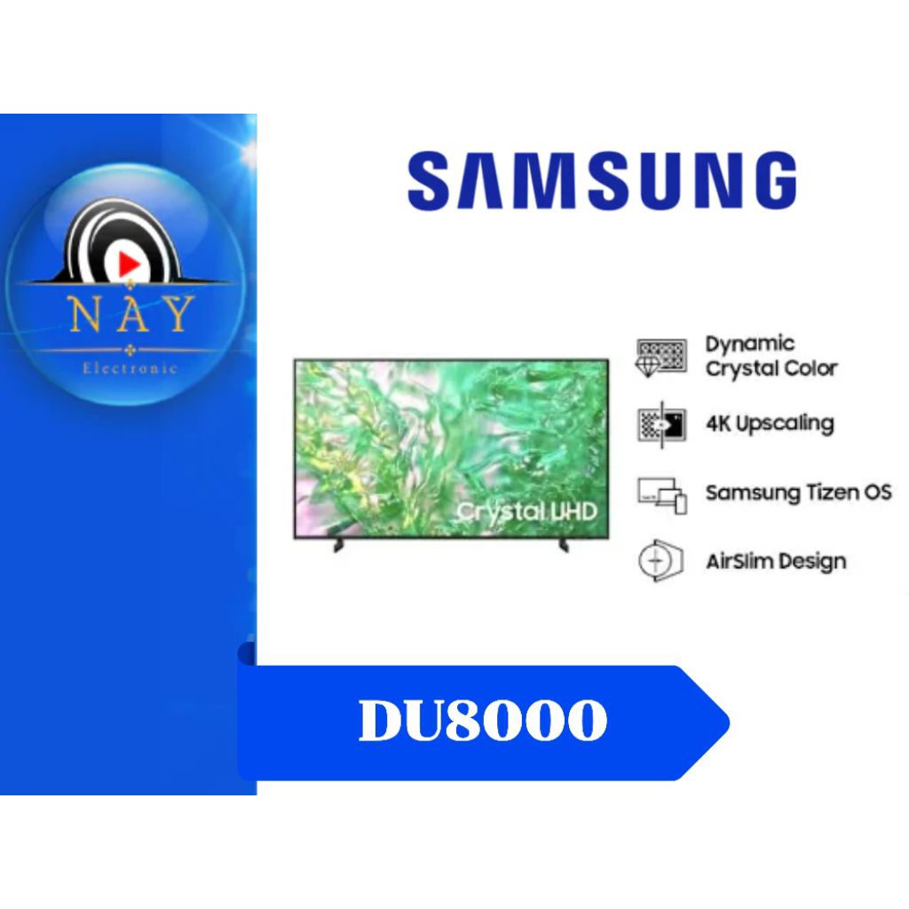 SAMSUNG 43DU8000 / UA43DU8000 4K SMART
TV 43 inch 2024 series