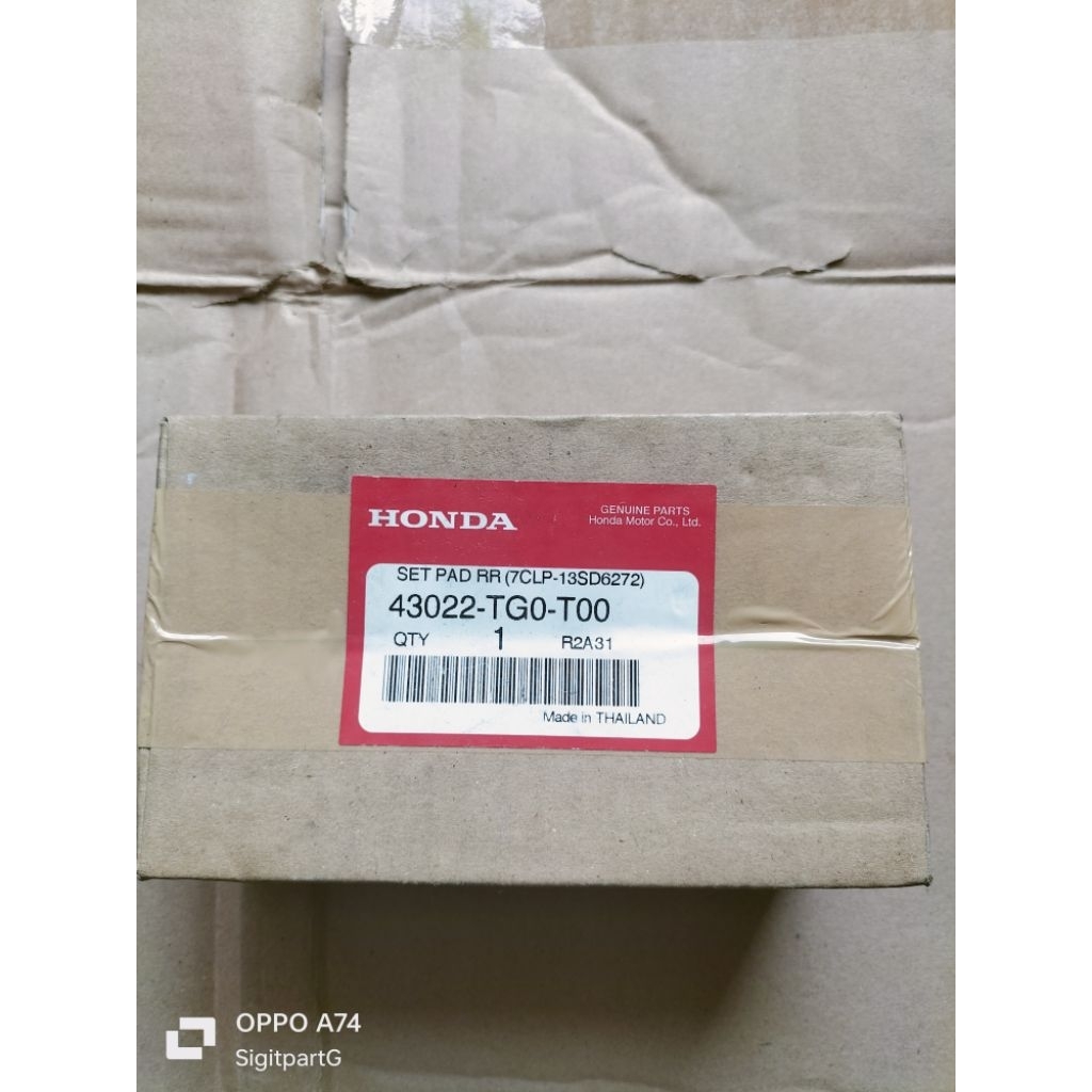 Kampas rem belakang Honda Jazz RS S GE8 original