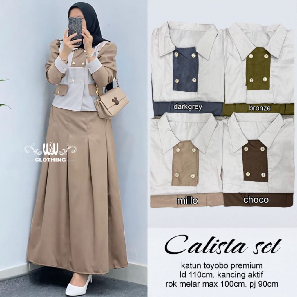 CALISTA SET BY W&W/SET ROK KATUN TOYOBO ORI BEST SELLER