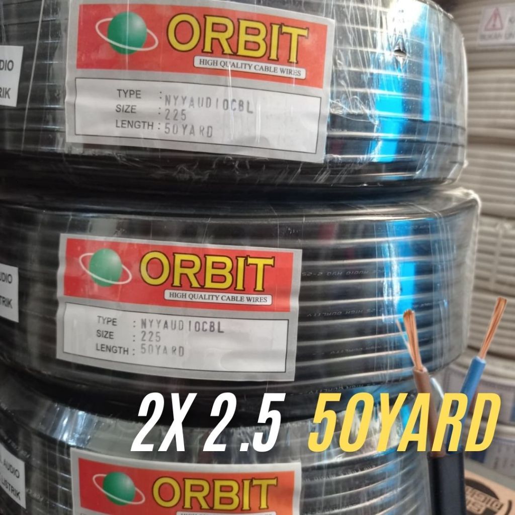 KABEL AUDIO NYY 2X2,5 KABEL LISTRIK SERABUT 50YARD