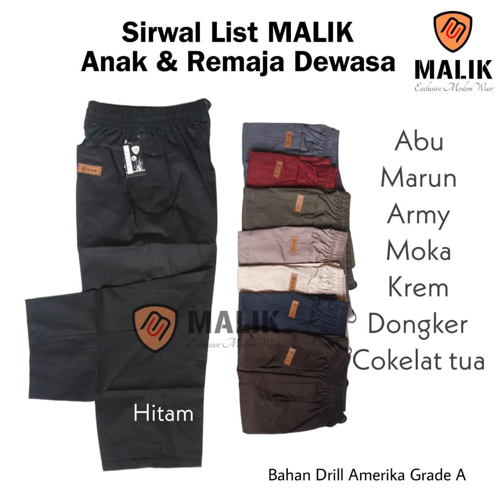 Sirwal list anak 4-18th & remaja / Celana Sirwal anak panjang /sirwal anak / sirwal remaja