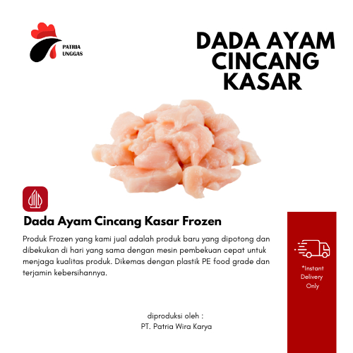 

PATRIA UNGGAS -Cincang Dada Ayam Frozen