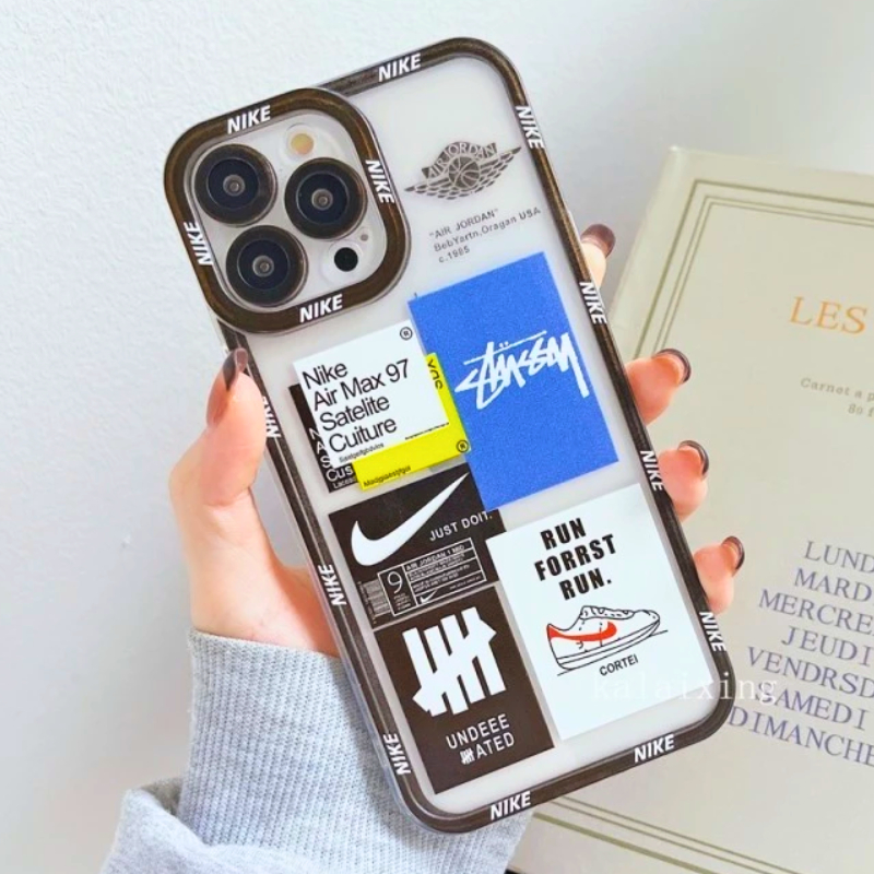 Softcase Vivo Y12 Y15 Y17  Y15S Y01Y33S Y21 Y21S V21 5G Case Silicon Transparant Nike Air Max Jordan