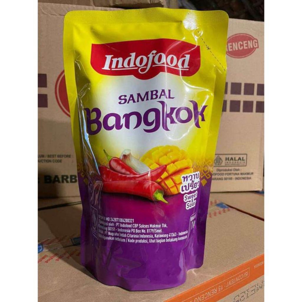 

Indofood Sambal Bangkok 1 kg Pouch Halal | Sambal Khas Thailand