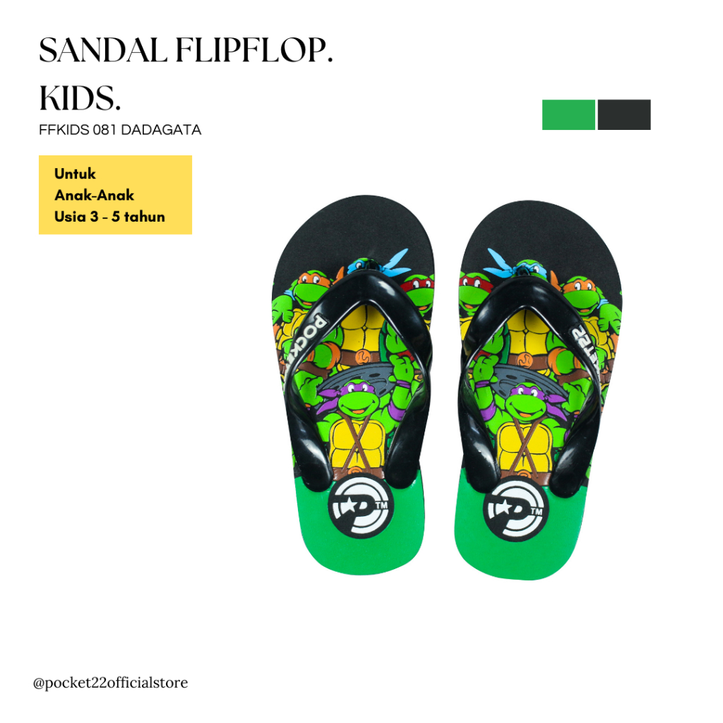 POCKET22 SANDAL MOTIF ANAK-ANAK FFKIDS 081 DADAGATA UNTUK USIA 3 - 5 TAHUN TERBARU