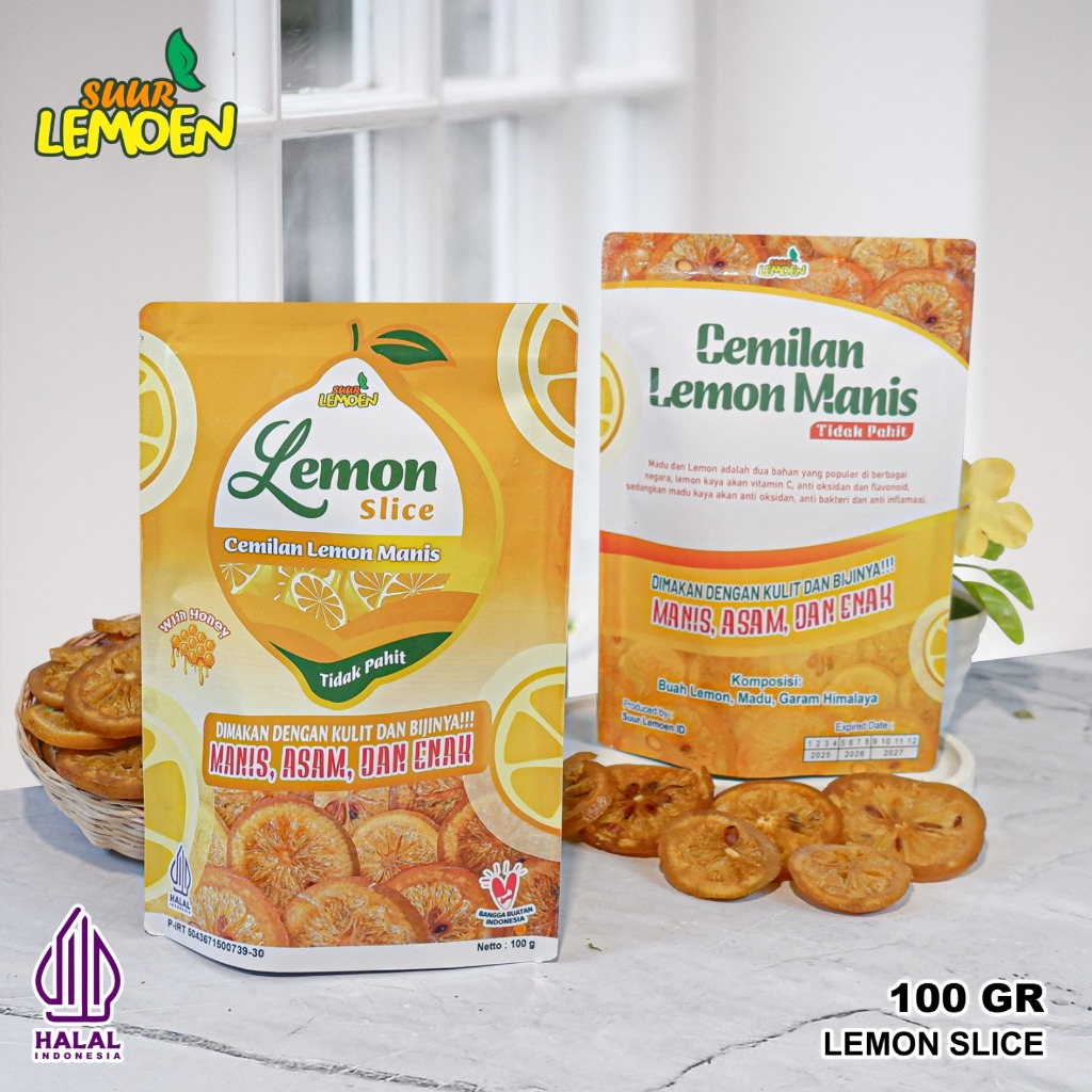

Suur Lemoen - Lemon Slice 100 gr / Camilan Lemon Manis Premium