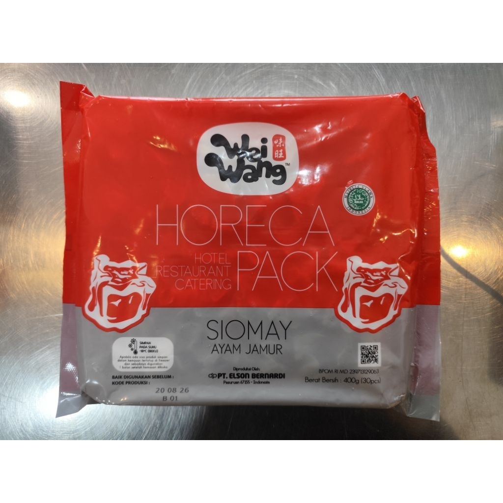 

WEI WANG HORECA PACK SIOMAY AYAM JAMUR 30PCS (7711998309)